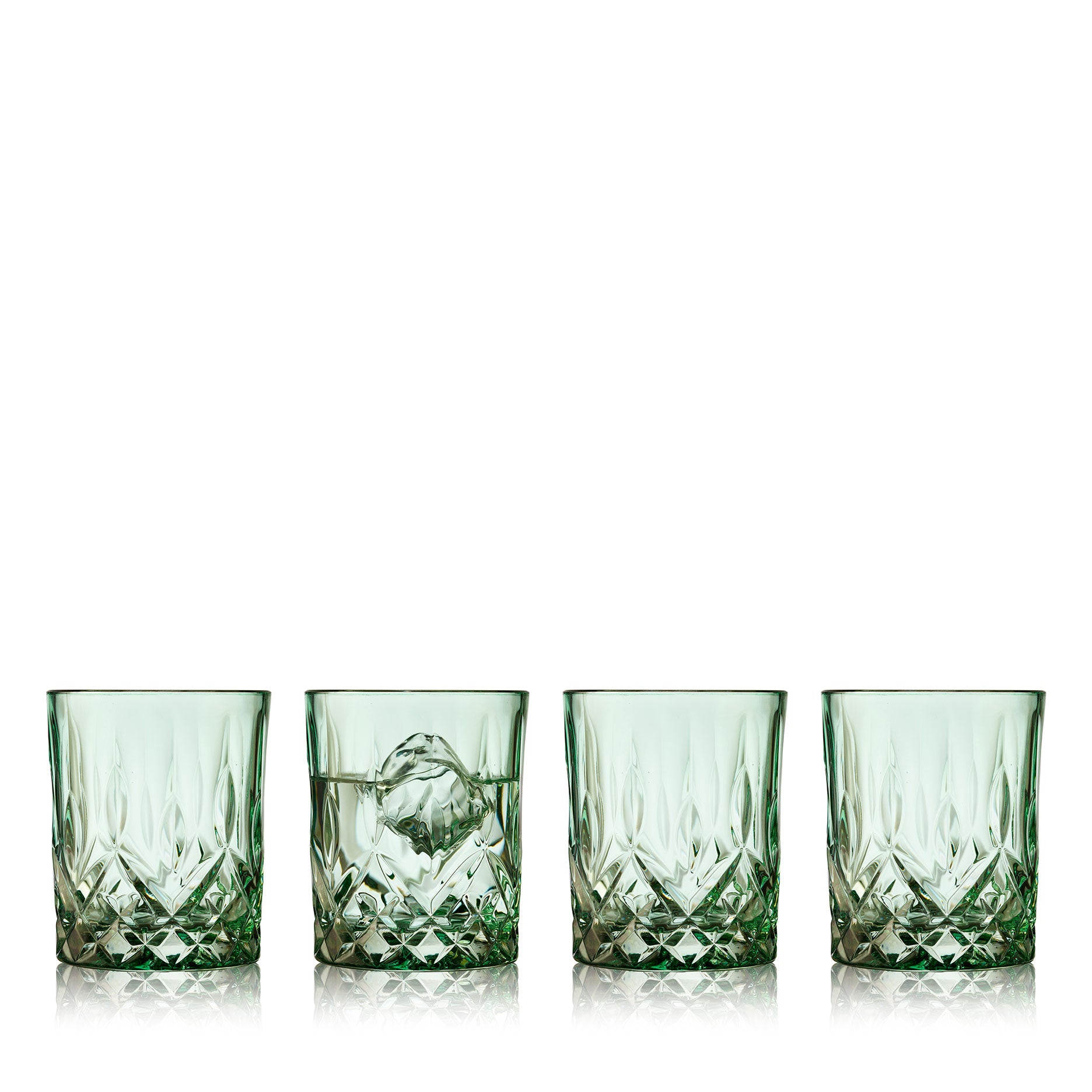 Sorrento whiskyglas 4 stk. grøn
